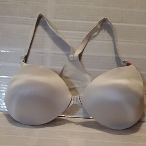 MAIDENFORM T- Back Front Closure    Seamless Light Gray  Bra Size 40C